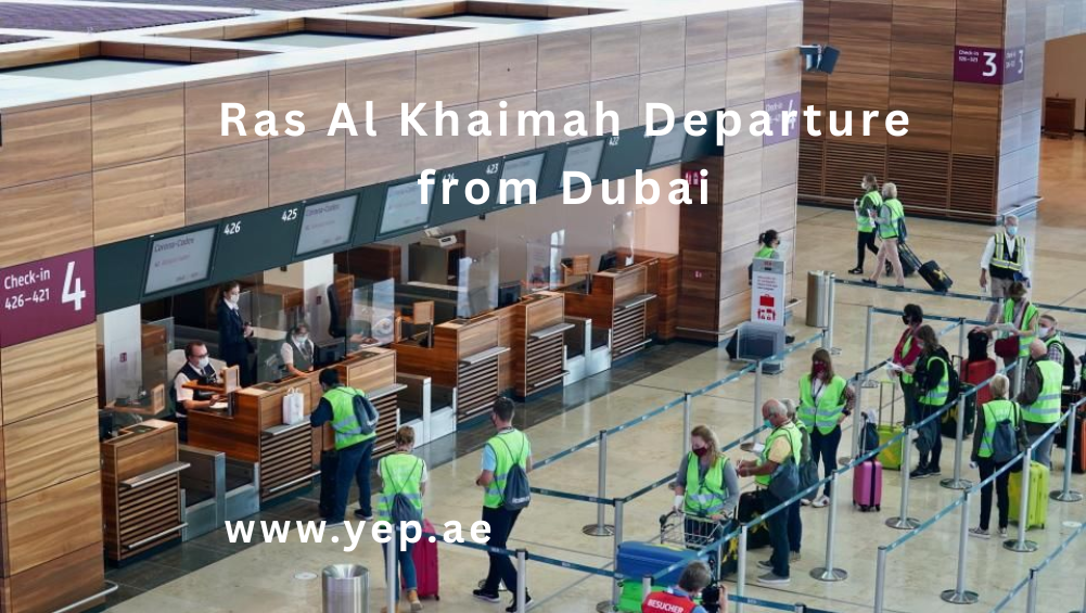 Ras Al Khaimah Departure from Dubai Airport in 35-Seater Bus